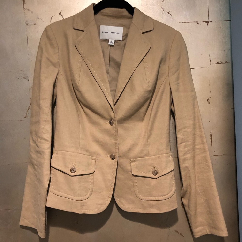 Banana republic women’s linen blazer